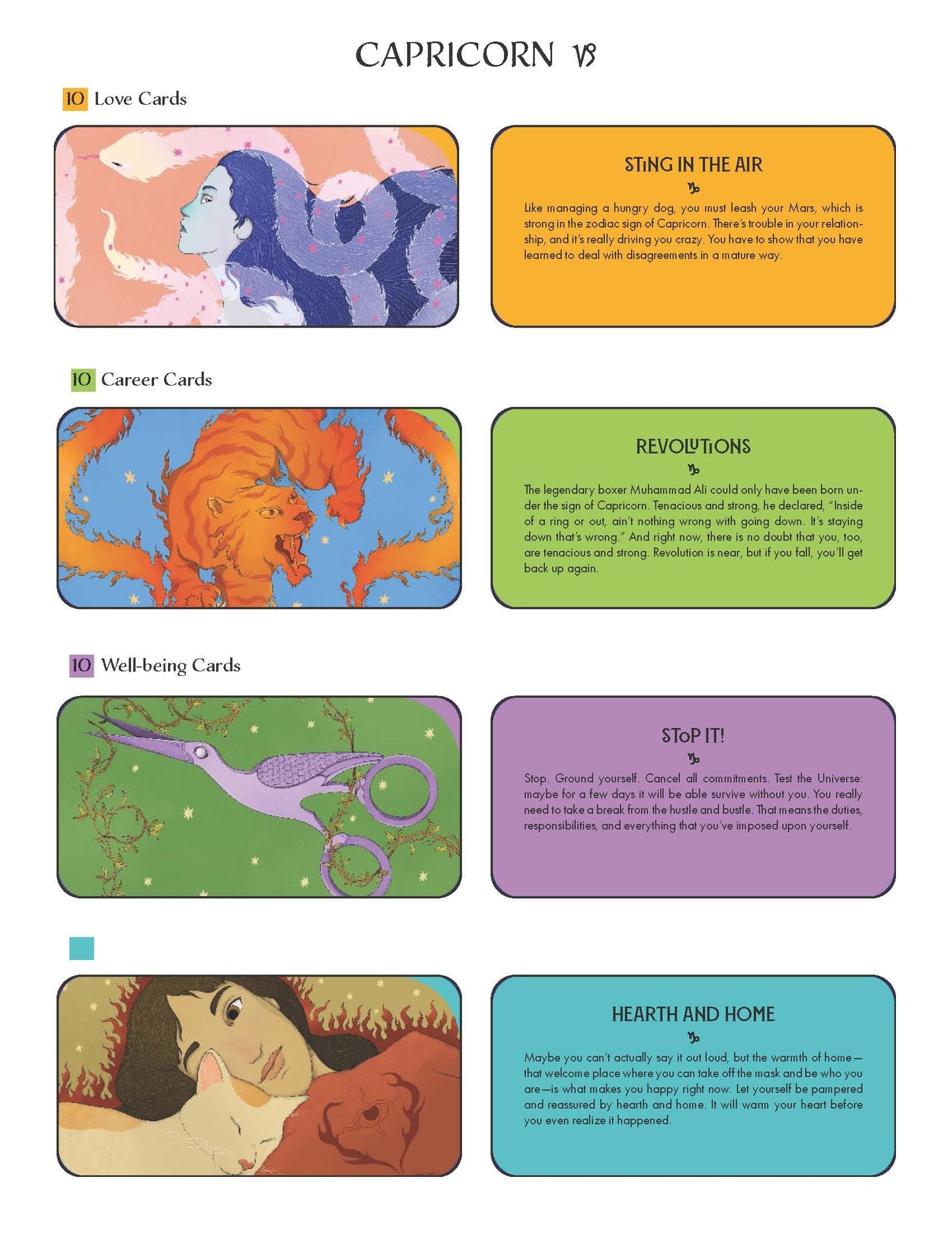 Capricorn Pocket Zodiac Cards : 40 Magical Messages from the Stars - Sold by Witch, Please!