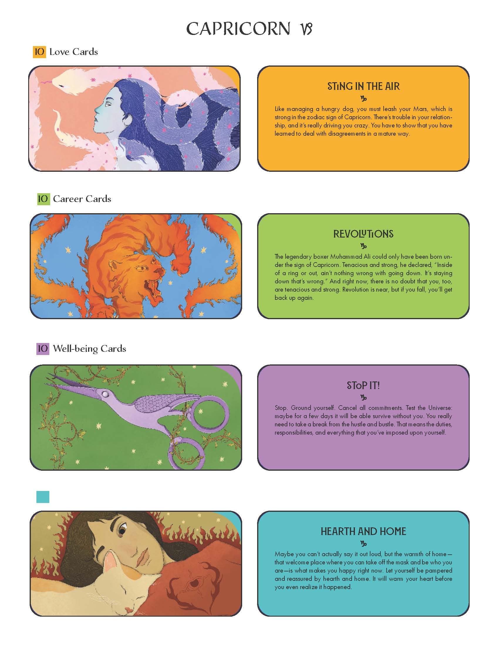 Capricorn Pocket Zodiac Cards : 40 Magical Messages from the Stars - Sold by Witch, Please!