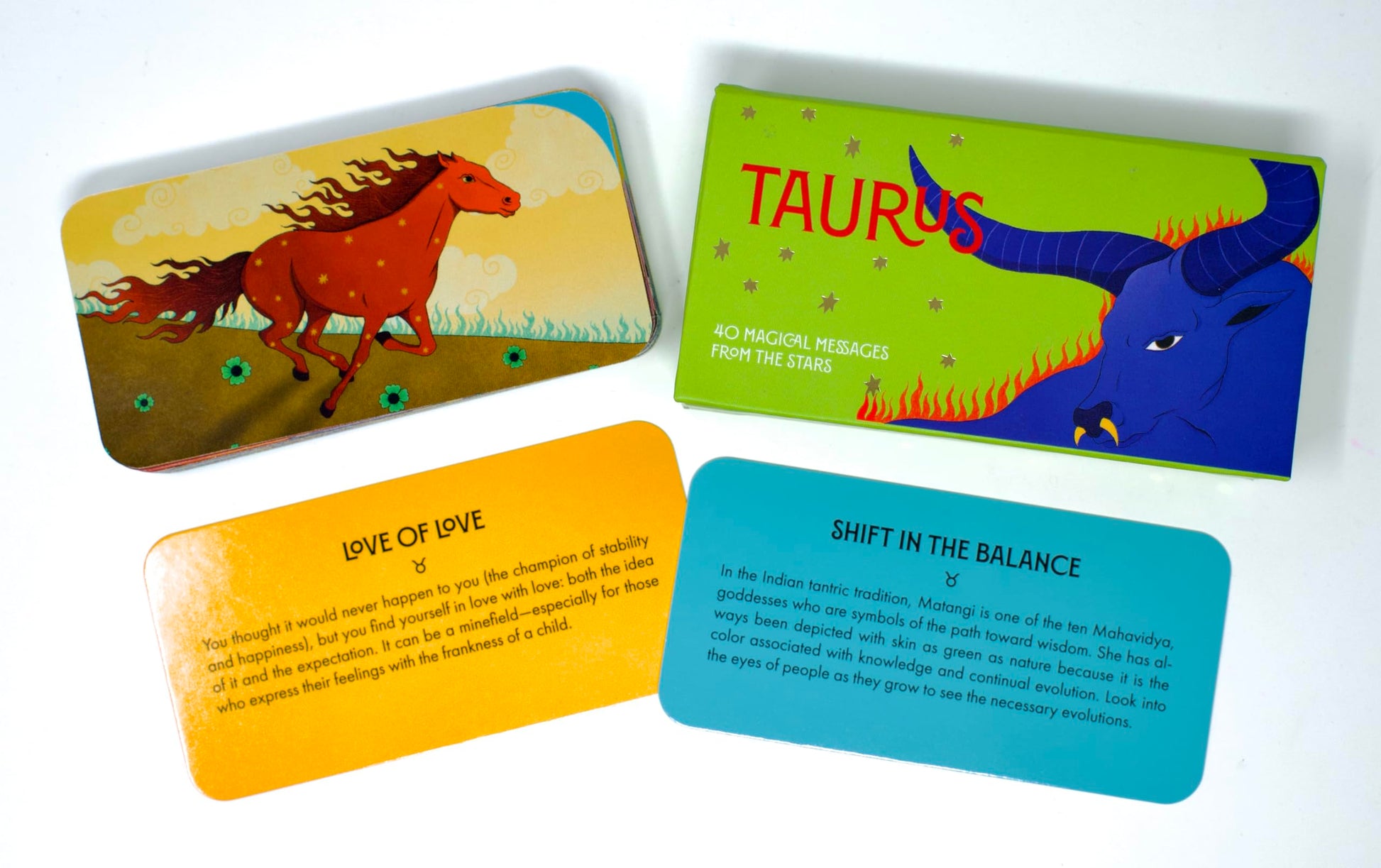 Taurus Pocket Zodiac Cards : 40 Magical Messages from the Stars - Sold by Witch, Please!