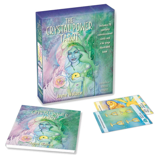 The Crystal Power Tarot : Includes a Full Deck of 78 Specially Commissioned Tarot Cards and a 64-Page Illustrated Book - Sold by Witch, Please!