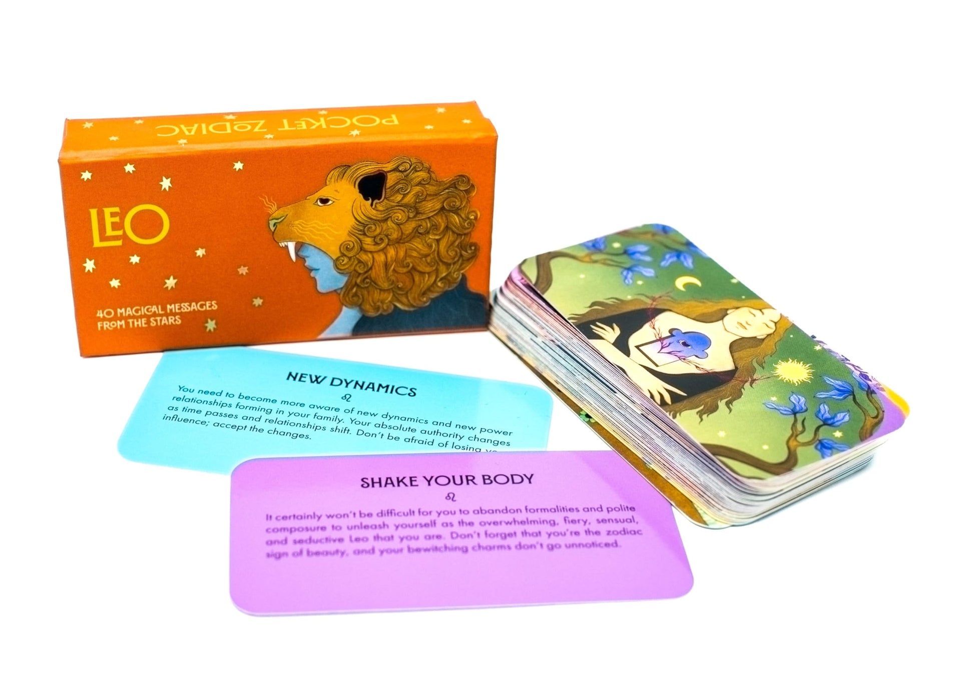 Leo Pocket Zodiac Cards : 40 Magical Messages from the Stars - Sold by Witch, Please!
