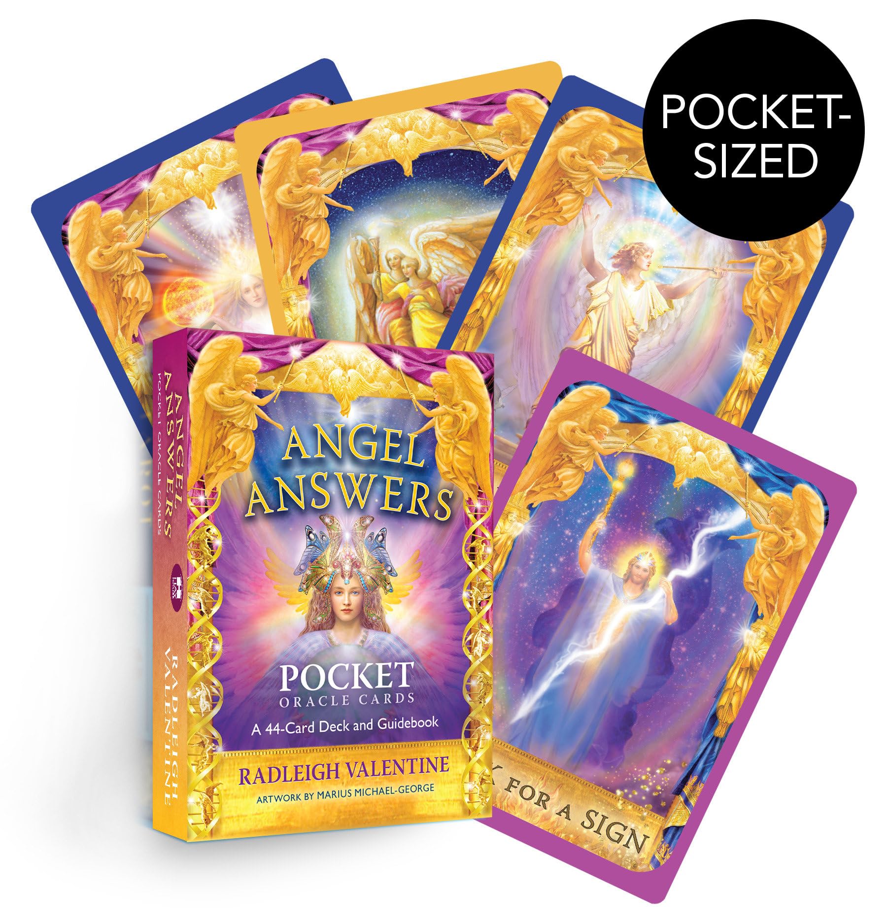 Angel Answers Pocket Oracle Cards : A 44-Card Deck and Guidebook - Sold by Witch, Please!
