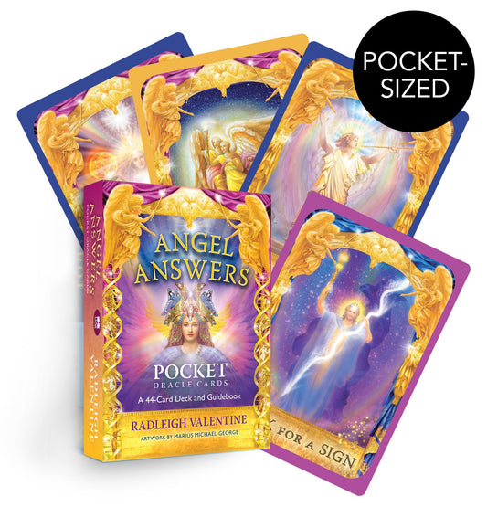 Angel Answers Pocket Oracle Cards : A 44-Card Deck and Guidebook - Sold by Witch, Please!
