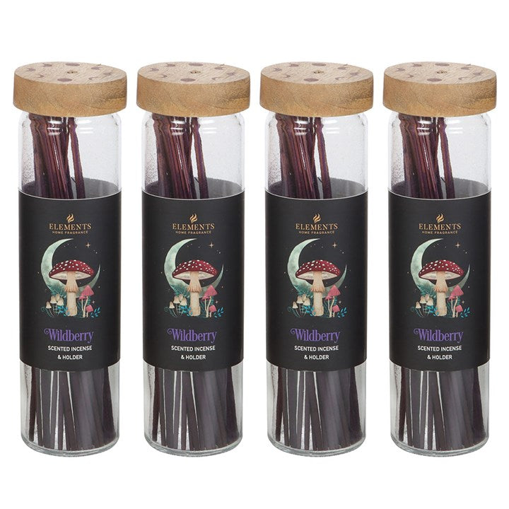 4 Packs of Dark Forest Wild Berry Incense Sticks From Witch, Please!