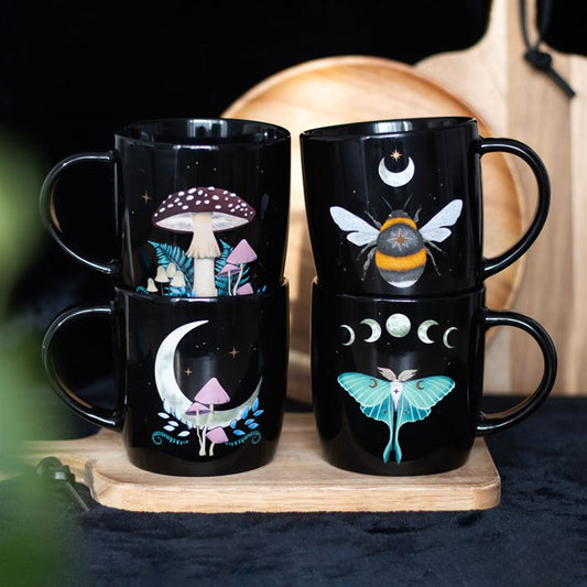 Set of 4 Dark Forest Mugs From Witch, Please!