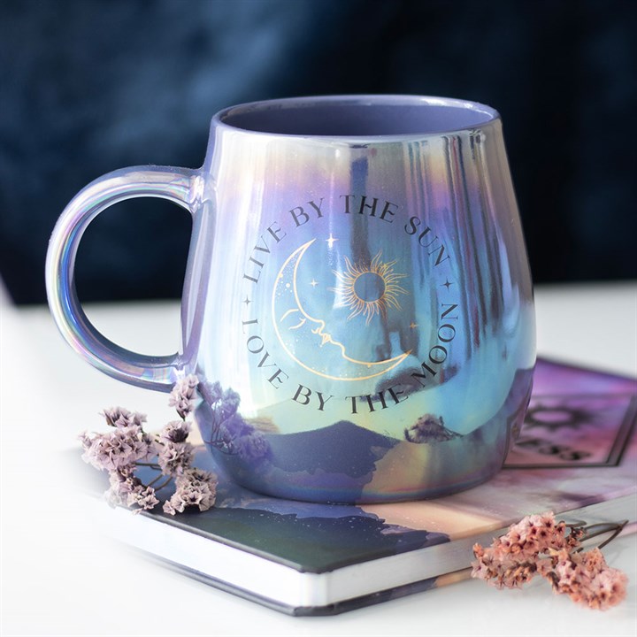 Live by the Sun Love by the Moon Iridescent Mug at Witch, Please!.