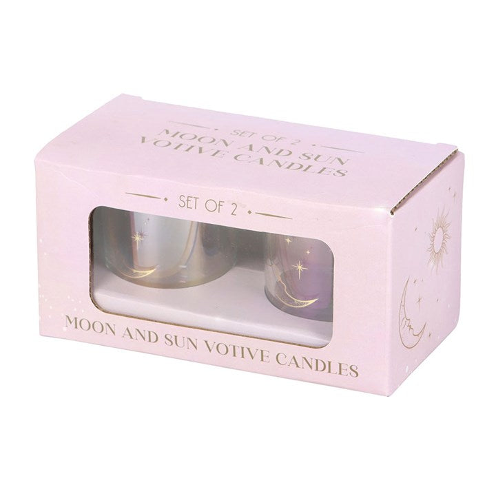 Iridescent Sun and Moon Votive Candle Holders at Witch, Please!.