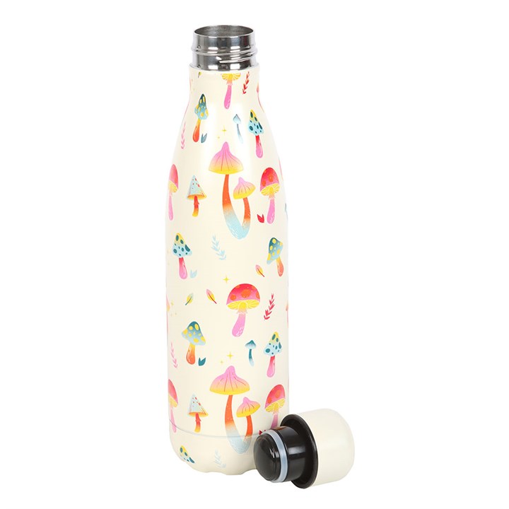 Funky Fungi Mushroom Print Metal Water Bottle at Witch, Please!.