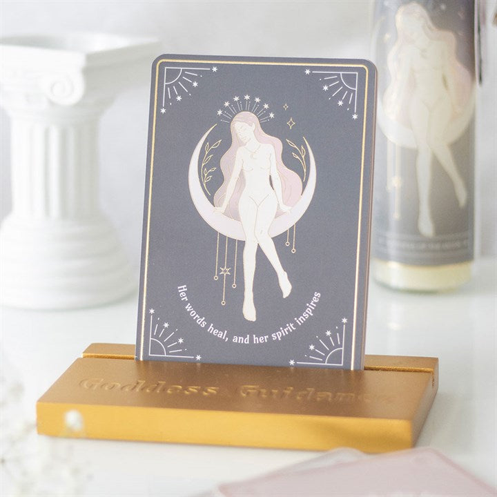 Goddess Energy Affirmation Cards with Wooden Stand From Witch, Please!