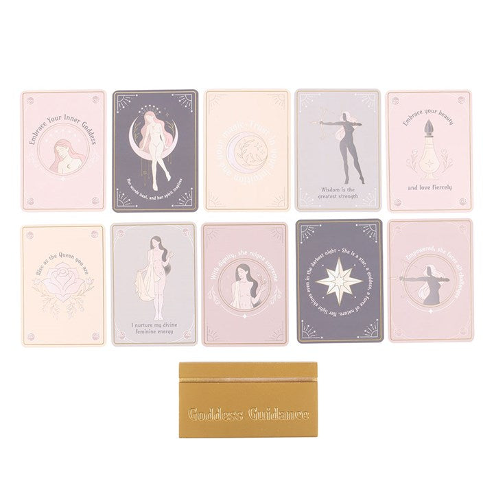 Goddess Energy Affirmation Cards with Wooden Stand From Witch, Please!