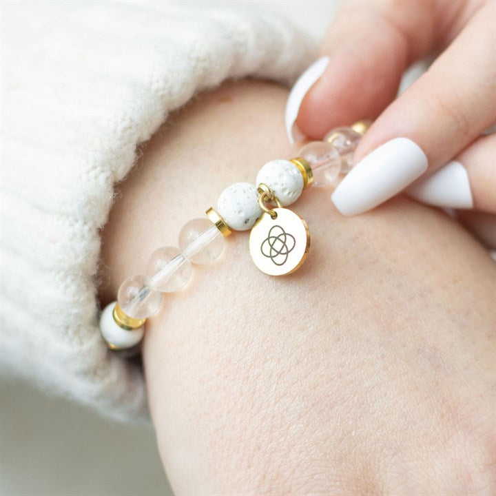 Friendship Clear Quartz Essential Oil Bracelet From Witch, Please!