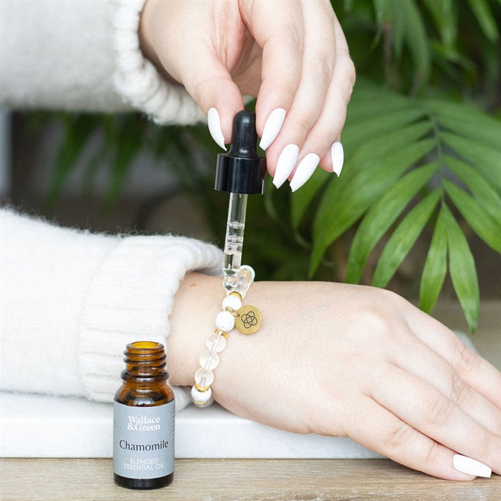 Friendship Clear Quartz Essential Oil Bracelet From Witch, Please!