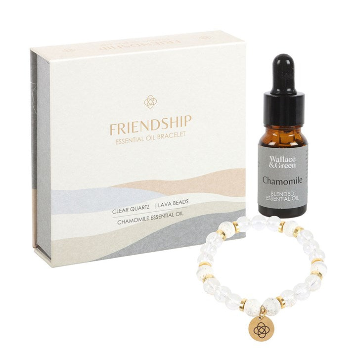 Friendship Clear Quartz Essential Oil Bracelet From Witch, Please!