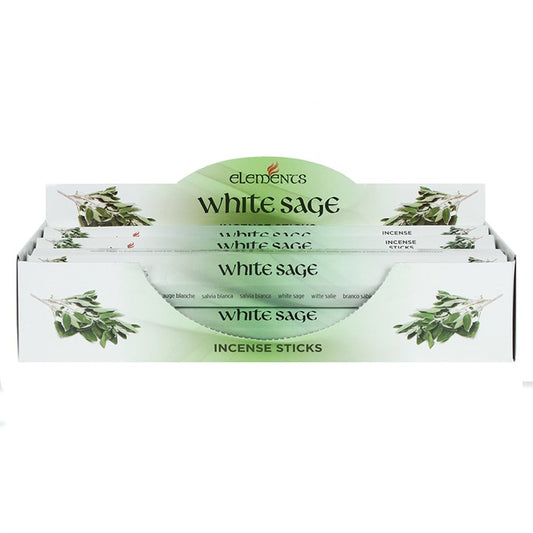 Set of 6 Packets of Elements White Sage Incense Sticks From Witch, Please!