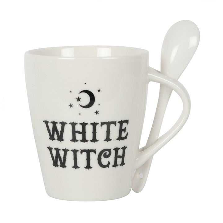 White Witch Mug and Spoon Set From Witch, Please!