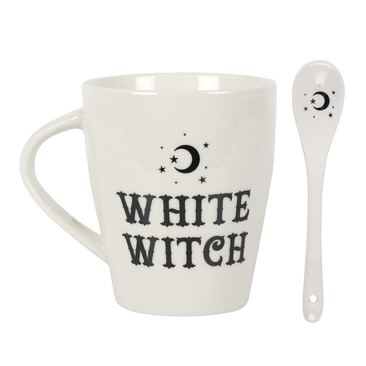 White Witch Mug and Spoon Set From Witch, Please!