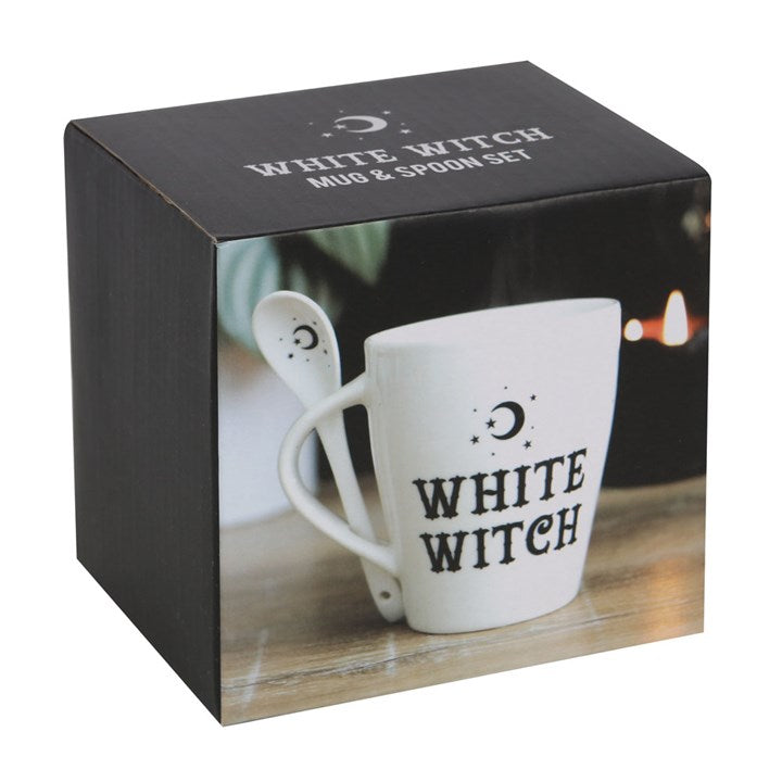 White Witch Mug and Spoon Set From Witch, Please!