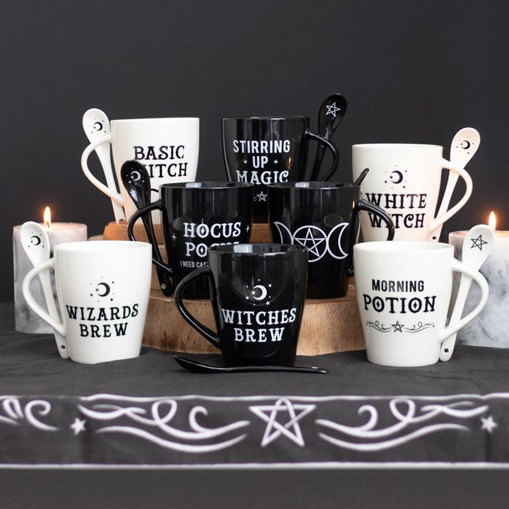 White Witch Mug and Spoon Set From Witch, Please!