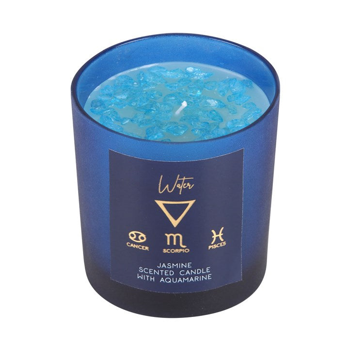 Water Element Jasmine Crystal Chip Candle From Witch, Please!
