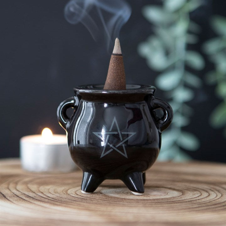 Pentagram Cauldron Ceramic Incense Holder From Witch, Please!