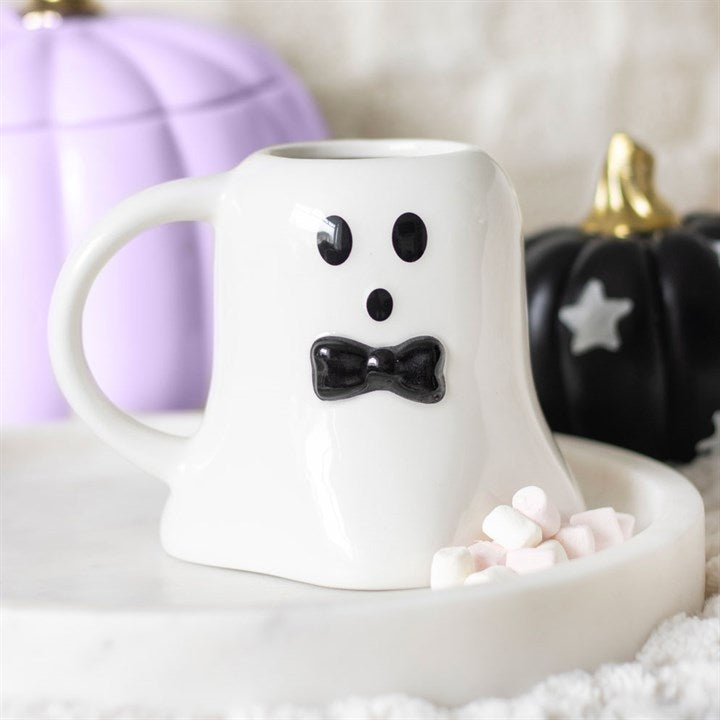 Mr Boo Ghost Shaped Mug with Bow Tie From Witch, Please!