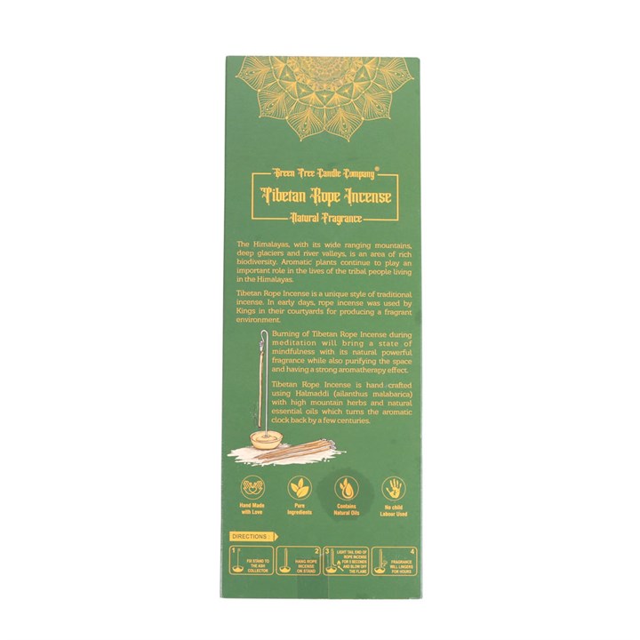 Sacred Ayurveda Tibetan Rope Incense with Holder From Witch, Please!