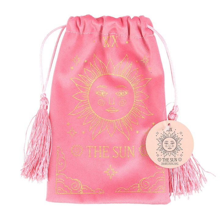 The Sun Vintage Tarot Velvet Drawstring Bag at Witch, Please!.