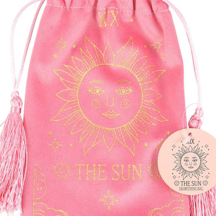 The Sun Vintage Tarot Velvet Drawstring Bag at Witch, Please!.
