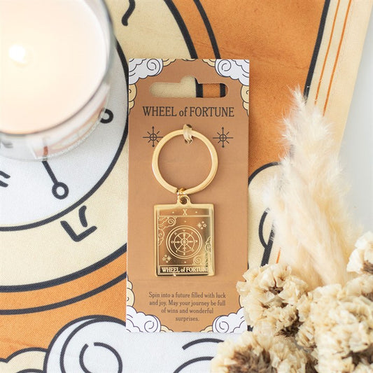 The Wheel of Fortune Vintage Tarot Keyring at Witch, Please!.