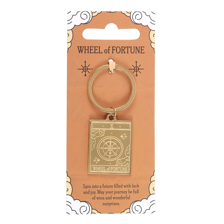 The Wheel of Fortune Vintage Tarot Keyring at Witch, Please!.