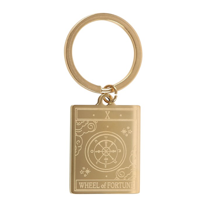 The Wheel of Fortune Vintage Tarot Keyring at Witch, Please!.