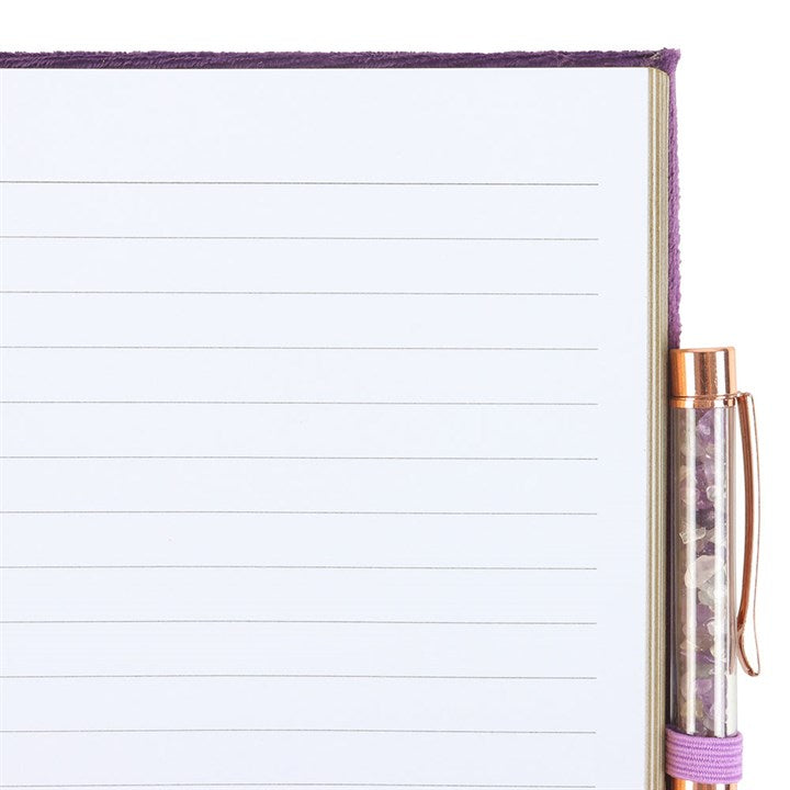 Book of Spells Journal with Amethyst Crystal Pen From Witch, Please!