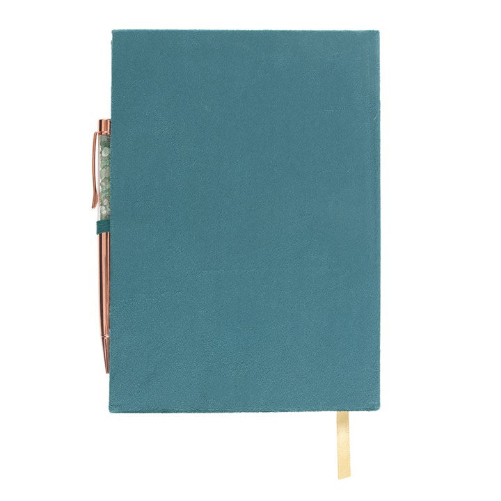 Book of Abundance Journal with Green Aventurine Crystal Pen From Witch, Please!