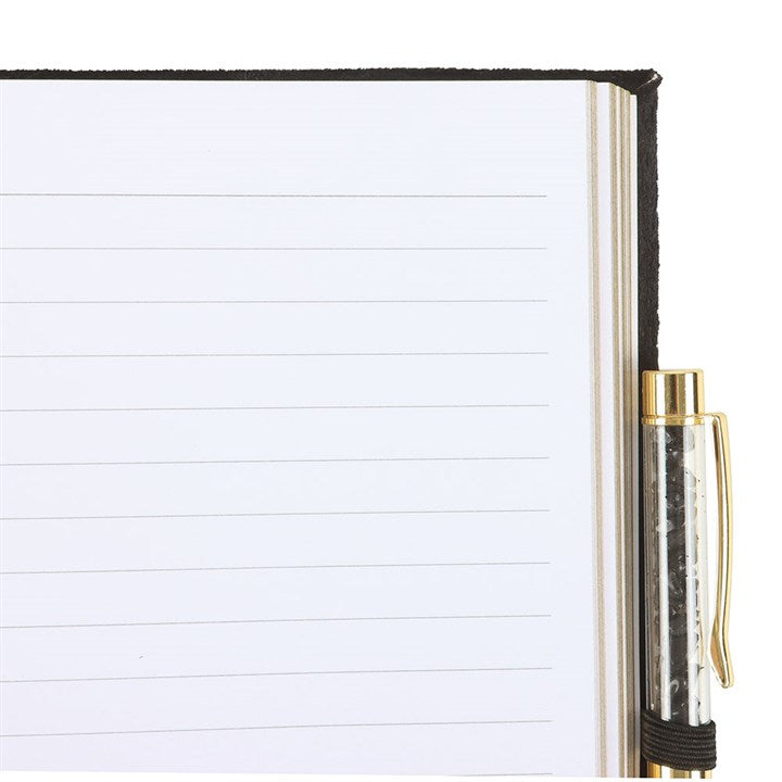 Book of Shadows Journal with Black Obsidian Crystal Pen From Witch, Please!