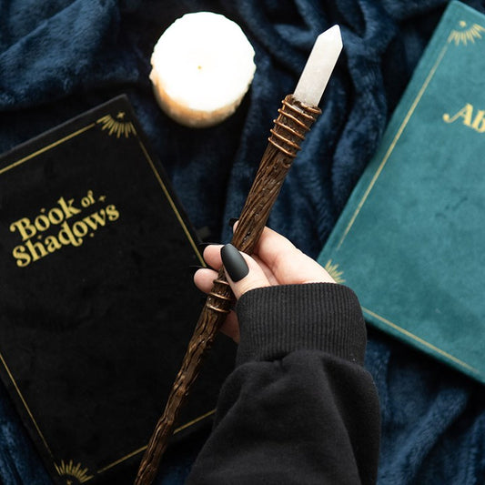 Thin Energy Clearing Aura Quartz Crystal Wand From Witch, Please!