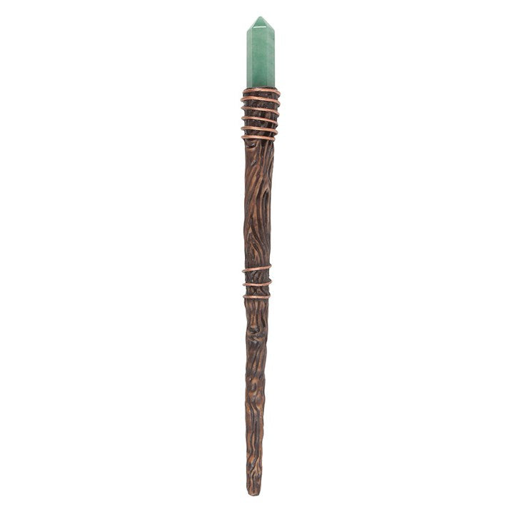Thin Abundance Green Aventurine Crystal Wand From Witch, Please!