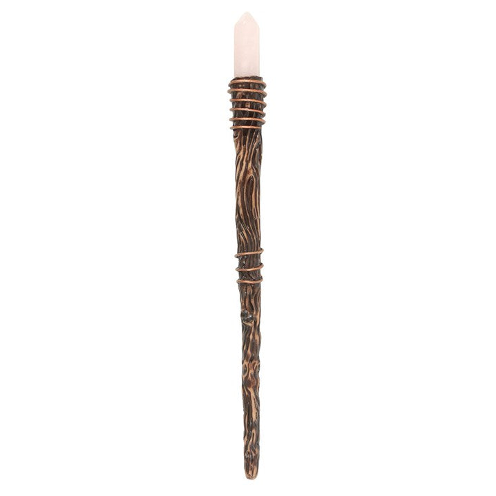 Thin Romance Rose Quartz Crystal Wand From Witch, Please!
