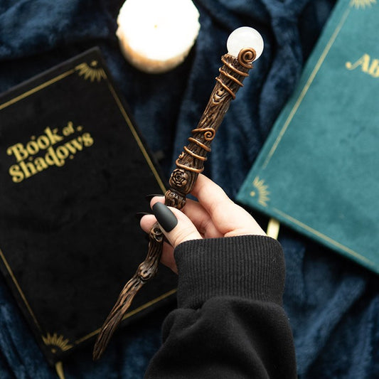 Energy Clearing Aura Quartz Crystal Wand with Pouch From Witch, Please!