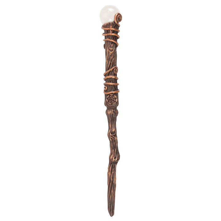 Energy Clearing Aura Quartz Crystal Wand with Pouch From Witch, Please!