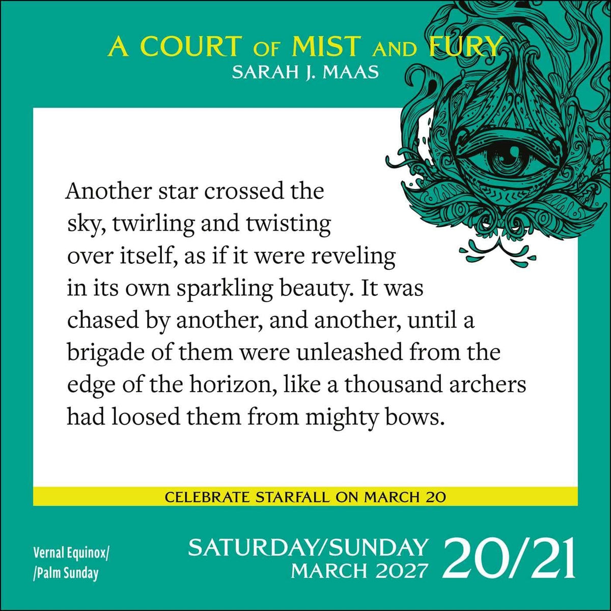 A Court of Thorns and Roses 2027 Day-to-Day Calendar