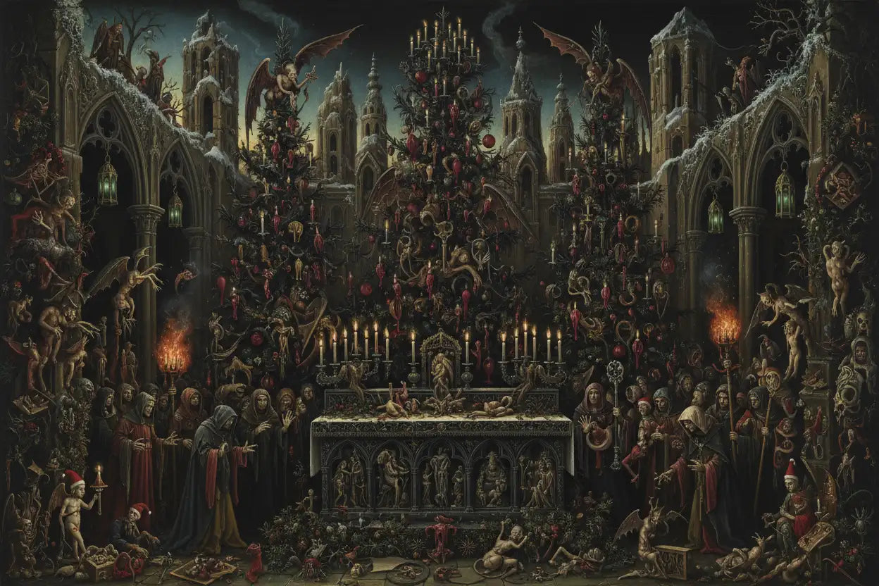 a dark gothic christmas, but make it boccah