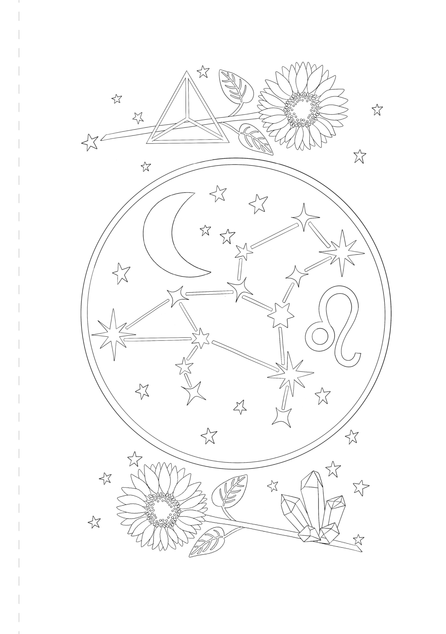 A Mystical Coloring Book: Zodiac Magic : 50 Inspiring Images to Color.