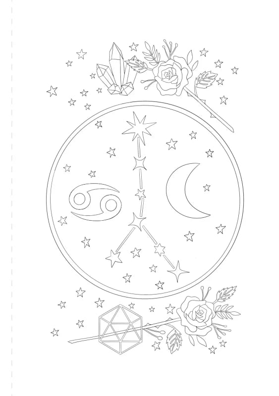 A Mystical Coloring Book: Zodiac Magic : 50 Inspiring Images to Color.