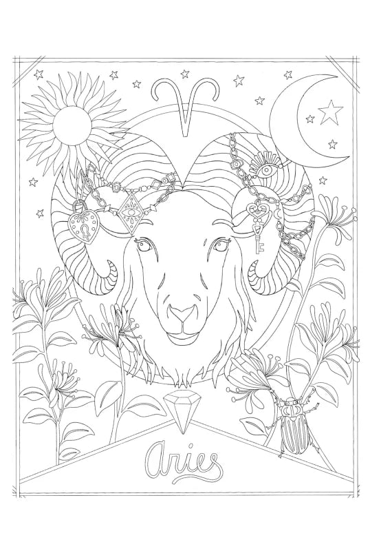 A Mystical Coloring Book: Zodiac Magic : 50 Inspiring Images to Color.