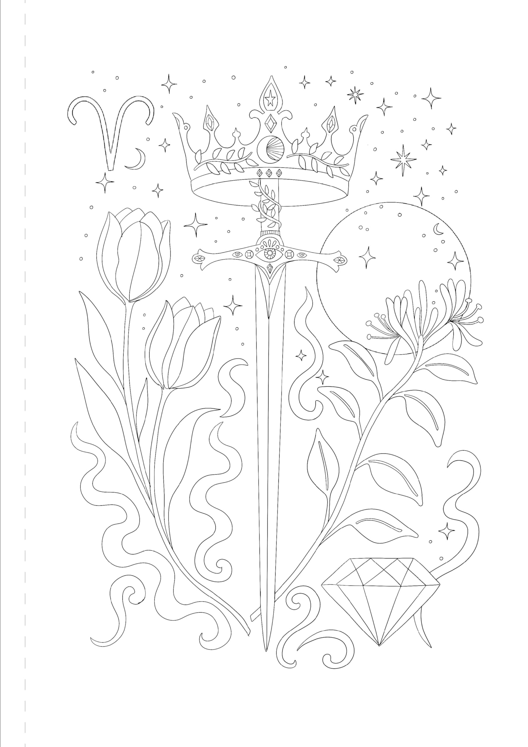 A Mystical Coloring Book: Zodiac Magic : 50 Inspiring Images to Color.