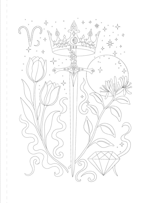 A Mystical Coloring Book: Zodiac Magic : 50 Inspiring Images to Color.