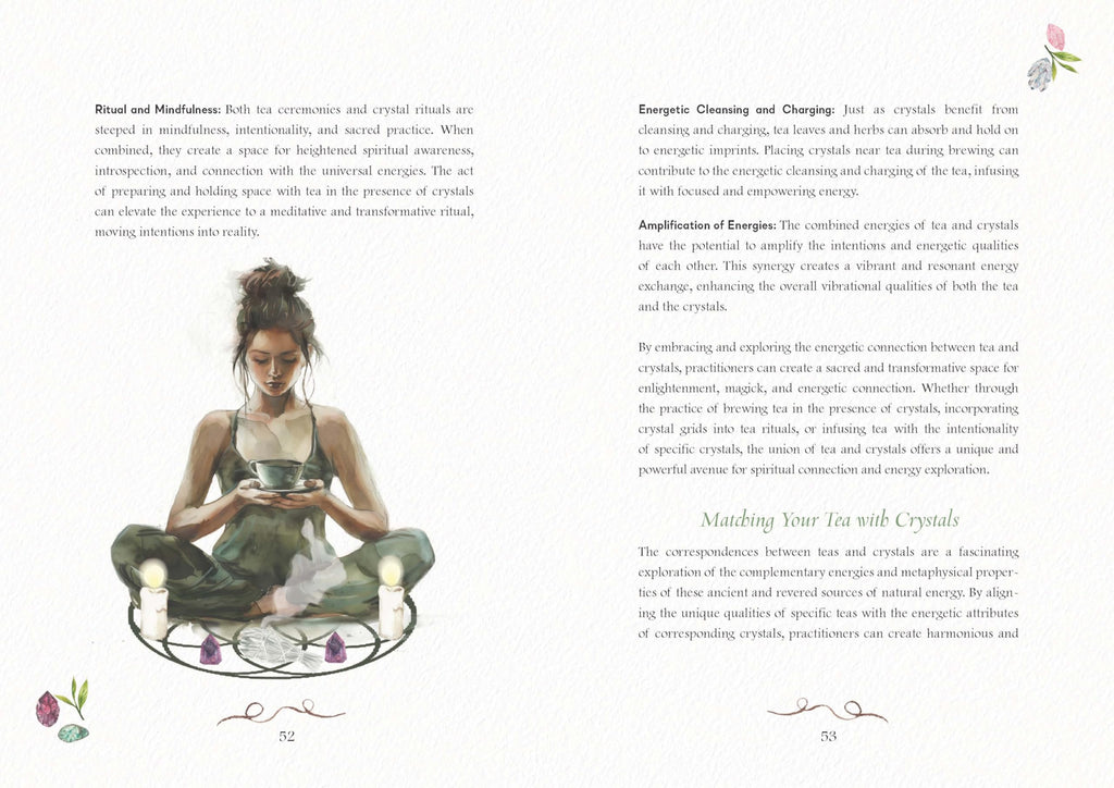A Tea Witch's Crystal Brews : Empowering the Magick of Tea with Crystal Grids - Sold by Witch, Please!