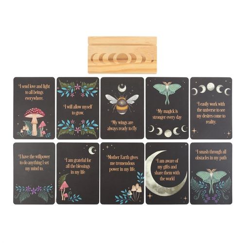 Affirmation Cards with Wooden Stand From Witch, Please!