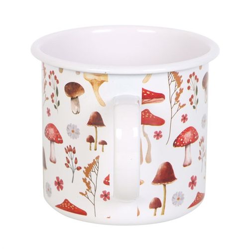 All Over Mushroom Print Enamel Mug at Witch, Please!.