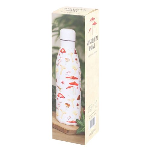 All Over Mushroom Print Metal Water Bottle at Witch, Please!.